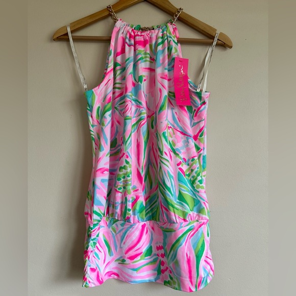 Lilly Pulitzer NWT XXS Bowen Croc My World Blouse! - Picture 1 of 8